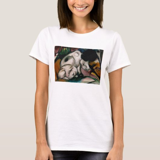ブタ、c.1912 (キャンバスの油) tシャツ (正面)