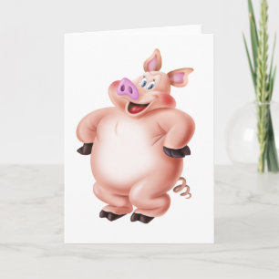 ブタ、cerdo、porco、Schweinのcochon カード