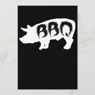 ブタBbq愛夏のCookoutのグリル牛ステーキのパーティー 招待状