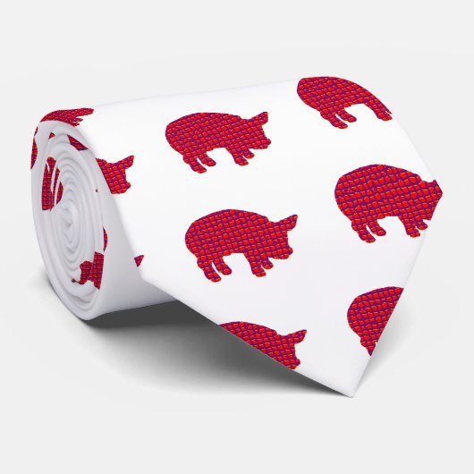 ブタReddd ネクタイ (ロール)