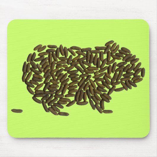 ブタw/Poopieのマウスパッド マウスパッド (正面)