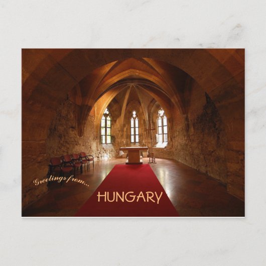 ブダキャッスルブダペストハンガリーのチャペル ポストカード (正面)