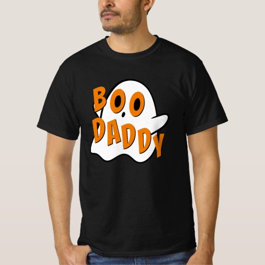 ブダディーファーザー幽霊ハロウィンホワイト Tシャツ (正面)