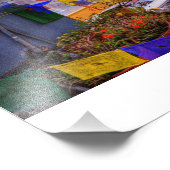 ブダナートストゥーパ，カトマンズネパール フォトプリント            (角)