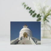 ブダナート – 仏教寺院，カトマンズネパール ポストカード (スタンド正面)