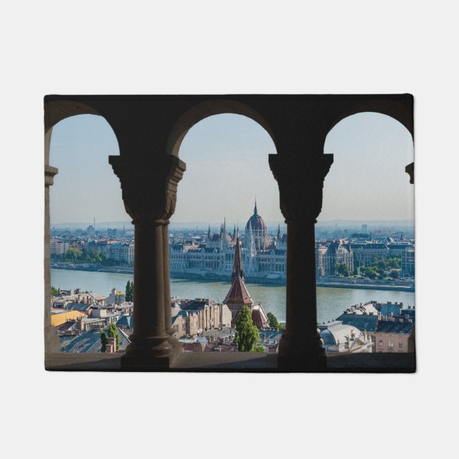 ブダペストとハンガリー国会 ドアマット (正面)