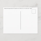 ブダペストとハンガリー議会のイラスト ポストカード (裏面)