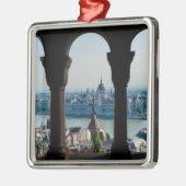 ブダペストとハンガリー議会 メタルオーナメント (左)