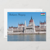 ブダペストのハンガリー国会議事堂 ポストカード (正面/裏面)