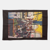 ブダペストのブ最高のルンチ キッチンタオル (横)