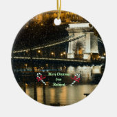 ブダペストのメリークリスマス セラミックオーナメント (正面)