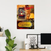 ブダペストの廃墟パブ眠れない&シミーラのサイン ポスター (ホームオフィス)