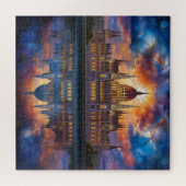 ブダペストの様式化された議会建物 ジグソーパズル (横)