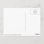 ブダペストの漁師の要塞 ポストカード (裏面)