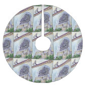 ブダペストの瞬間 ブラッシュドポリエステルツリースカート (正面)