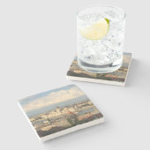 ブダペストの美しい石造りのコースター ストーンコースター (横)