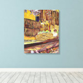 ブダペストの豚 キャンバスプリント (インサイチュ (ウッドフロア))