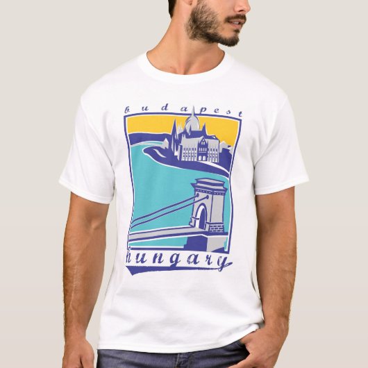 ブダペストの都市風景 Tシャツ (正面)