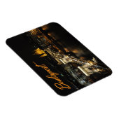 ブダペストのBudaの城からの鎖式吊り橋 マグネット (右側)