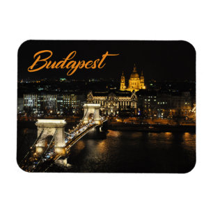 ブダペストのBudaの城からの鎖式吊り橋 マグネット