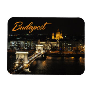 ブダペストのBudaの城からの鎖式吊り橋 マグネット