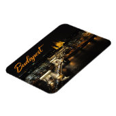 ブダペストのBudaの城からの鎖式吊り橋 マグネット (左側)