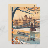 ブダペストへの旅行 ポストカード (正面/裏面)