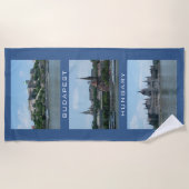 ブダペストカスタム文字&カラービーチタオル ビーチタオル (正面)