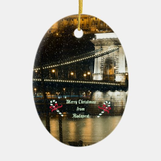 ブダペストクリスマス セラミックオーナメント (正面)