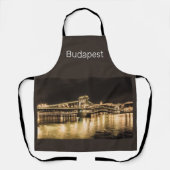 ブダペストチェーンブリッジハンガリーレトロナイトヴィンテージ エプロン (正面)