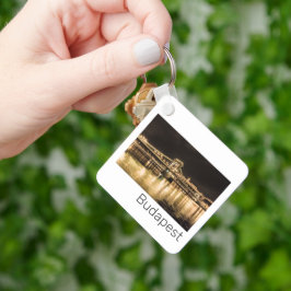 ブダペストチェーンブリッジハンガリーレトロナイトヴィンテージ キーホルダー