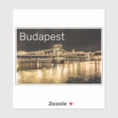 ブダペストチェーンブリッジハンガリーレトロナイトヴィンテージ シール (シート)