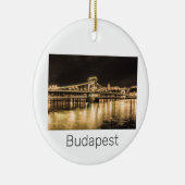 ブダペストチェーンブリッジハンガリーレトロナイトヴィンテージ セラミックオーナメント (右)