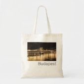 ブダペストチェーンブリッジハンガリーレトロナイトヴィンテージ トートバッグ (正面)