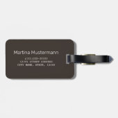 ブダペストチェーンブリッジハンガリーレトロナイトヴィンテージ ラゲッジタグ (裏面横)