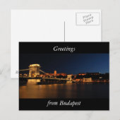 ブダペストチェーンブリッジ ポストカード (正面/裏面)