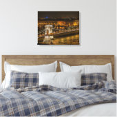 ブダペストチェーン橋 キャンバスプリント (インサイチュ (寝室))