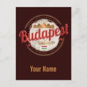 ブダペストデザインハンガリーヴィンテージ議会 シーズンポストカード (正面)