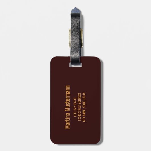 ブダペストデザインハンガリーヴィンテージ議会 ラゲッジタグ (裏面縦)