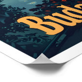 ブダペストハンガリークラシックアートレトロヴィンテージトラベル ポスター (角)