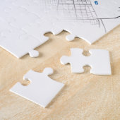 ブダペストハンガリーシティマップトラベルシンプルミニマル ジグソーパズル (側面)