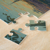 ブダペストハンガリートラベルアートヴィンテージ ジグソーパズル (側面)