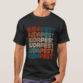 ブダペストハンガリープライドレトロヴィンテージギフト土産 Tシャツ