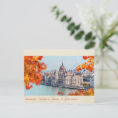 ブダペストハンガリーヴィンテージ下院 ポストカード (スタンド正面)