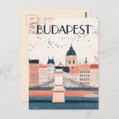 ブダペストハンガリー旅行 ポストカード (正面/裏面)