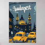 ブダペストハンガリー有名な旅行プレイスポストカード ポスター (正面)
