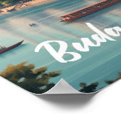 ブダペストハンガリー有名な旅行プレイス ポスター (角)