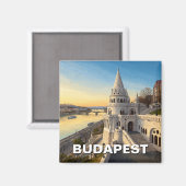 ブダペストハンガリー漁師バスティオントラベル マグネット (正面/裏面)