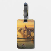 ブダペストハンガリー議会建物旅行 ラゲッジタグ (裏面縦)