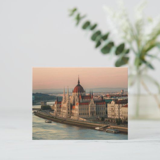 ブダペストハンガリー議会建物 ポストカード (スタンド正面)